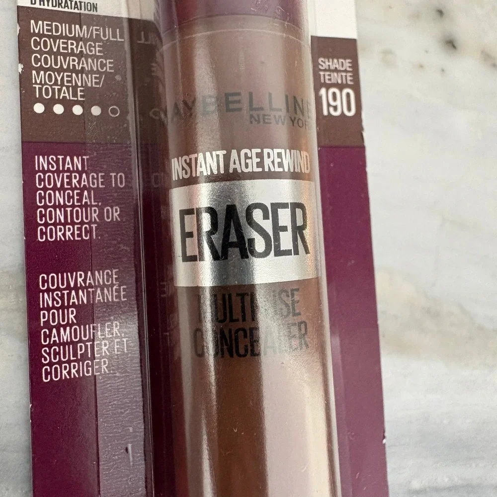 Lot of 3 Maybelline Instant Age Rewind Eraser Multi-Use Concealer Shade 190 NEW